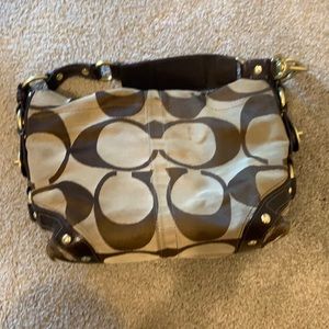 Brown coach purse